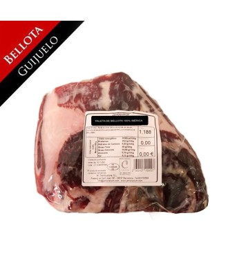 Ibérico Bellota Shoulder (Salamanca), 100% Iberian Breed - Pata Negra - BONELESS - Caña