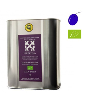 Cortijo de suerte alta Picual en envero Ecológico 3l, Aceite de Oliva Virgen Extra, D.O. Baena