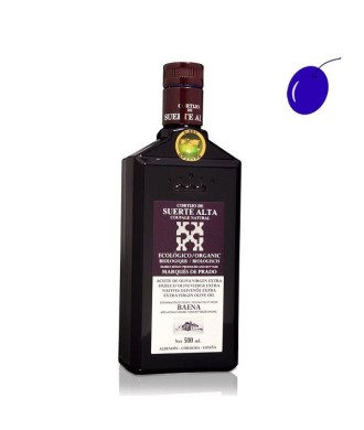 Cortijo de suerte alta Picual en envero ecológico 500 ml, Aceite de Oliva Virgen Extra, D.O. Baena