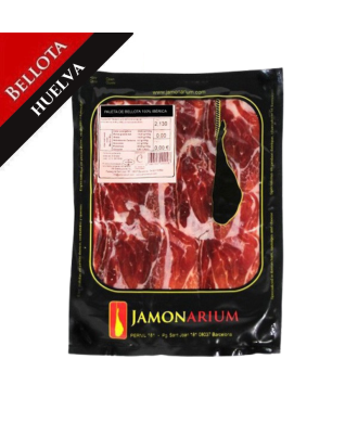 Jamón de Bellota 100% Ibérico (Huelva) - Pata Negra cortado 100g