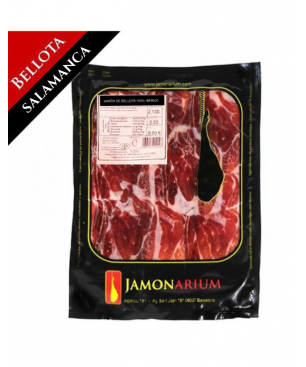 Ibérico Bellota Ham (Salamanca), 100% iberian breed - Pata Negra sliced 100g